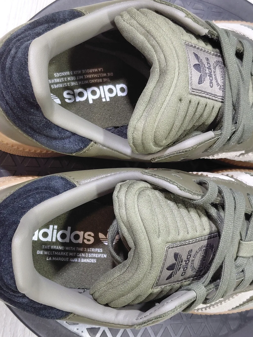 NEW Adidas Womens Samba XLG Olive Strata Chunky Thick Midsole with Gum Sole W8.5